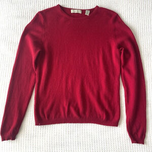 Vintage Lord & Taylor Women's Medium Cashmere Sweater Two Ply Red